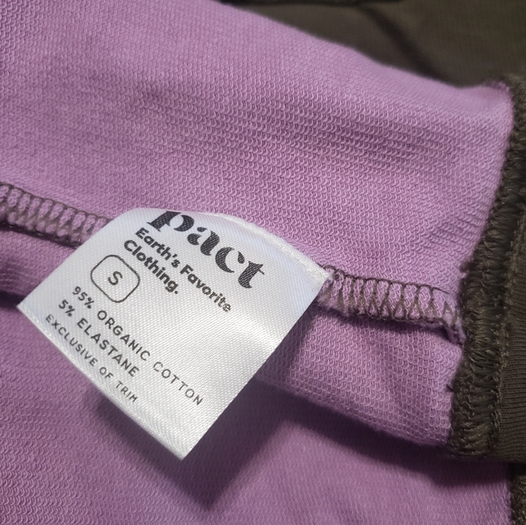 Pact Organic Cotton Quarter Zip Pullover Sweatshirt Jacket Women's Small S - Picture 6 of 11